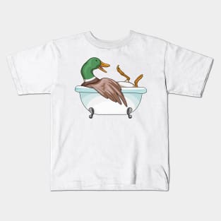 Duck Bathe Bathtub Kids T-Shirt